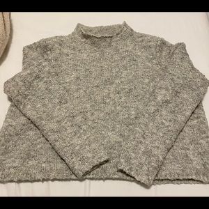 Aerie - Boxy crop mock neck sweater. Size XL.